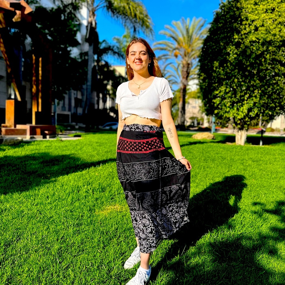 Beautiful overlap skirt with different designs brand new from India, cotton